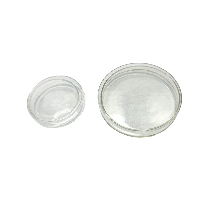 Plato de petri de vidrio de laboratorio para cultivo celular