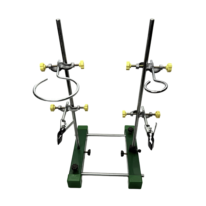 Soporte de hierro de laboratorio utilizado para arreglar y admitir varios instrumentos