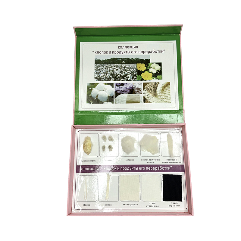 Algodón y sus especímenes de productos