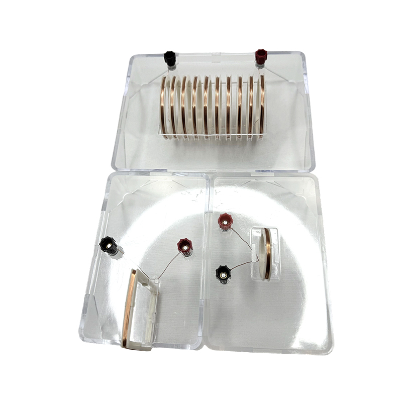 Campo magnético de corriente física Demuestre un dispositivo experimental solenoide galvanizado de la mancha de instrumentos Campo magnético de corriente física Demuestre un dispositivo experimental solenoide galvanizado de la mancha de instrumentos