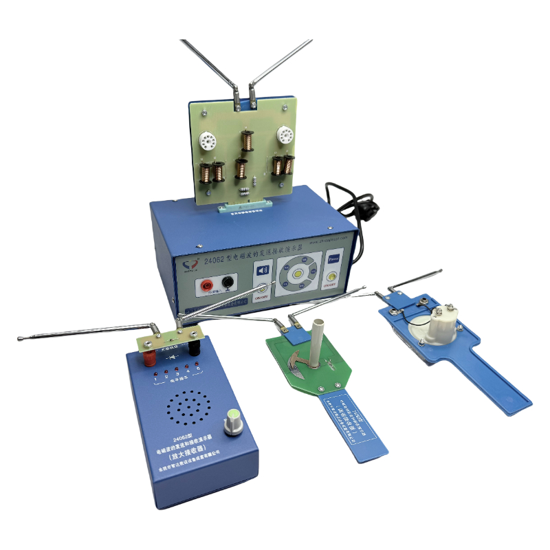 Transmisor de onda electromagnética y demostrador receptor