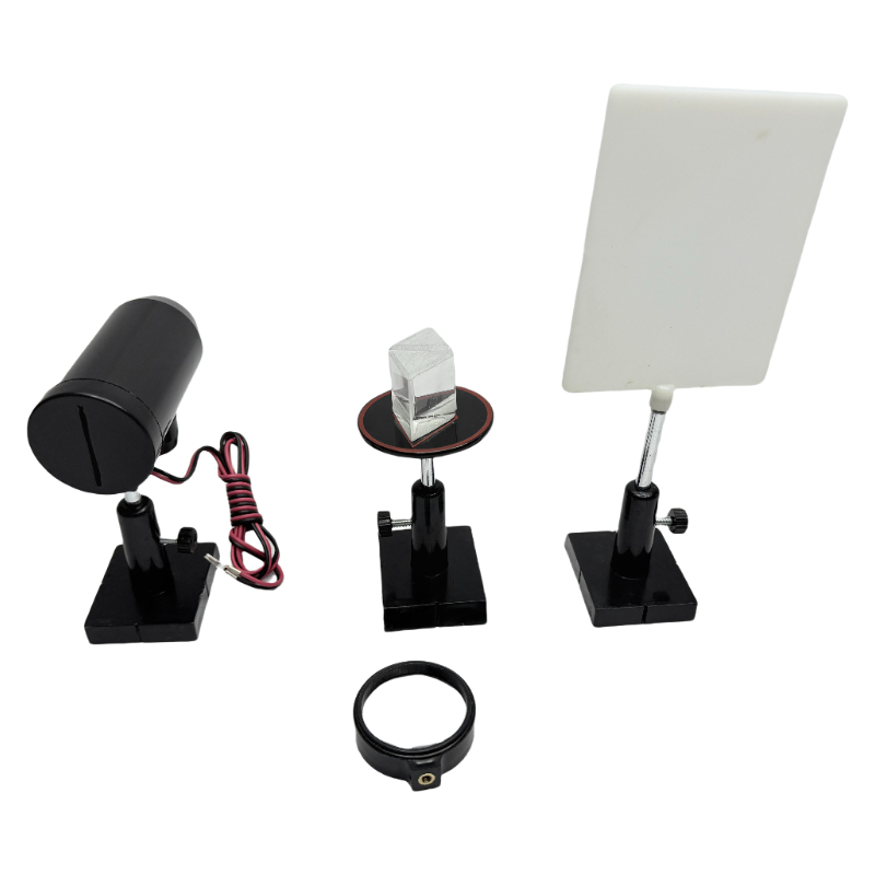 Dispersión de luz blanca y síntesis demostrador físico enseñanza ayudas de experiencia óptica Equipo de enseñanza Equipo de enseñanza