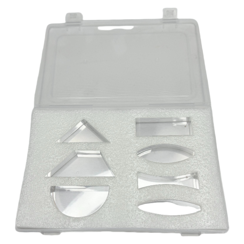 Conjunto de lentes de prisma convexo óptico/equipo de laboratorio de kit óptico físico