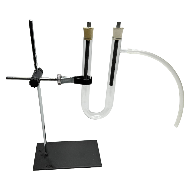 Laboratorio de química Utilice el aparato de electrólisis de sal